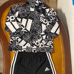 Adidas Monochrome Logo Tracksuit